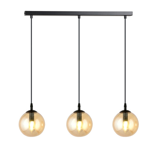 Cosmo 3 pendant light amber