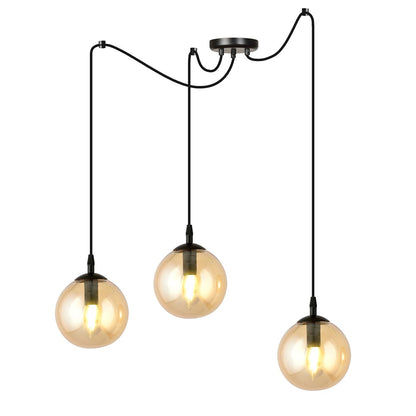 Gigi 3 pendant light amber