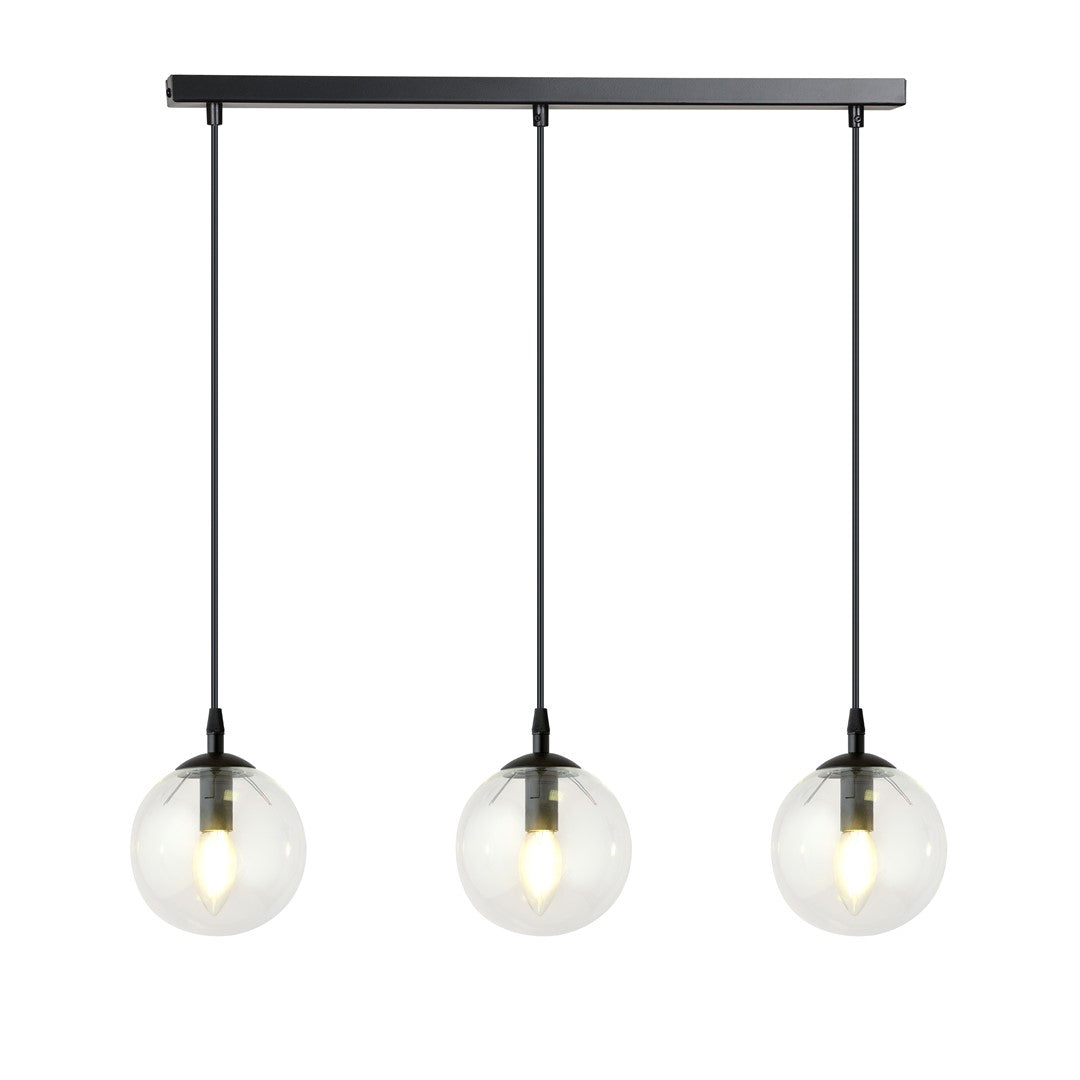 Cosmo 3 pendant light clear