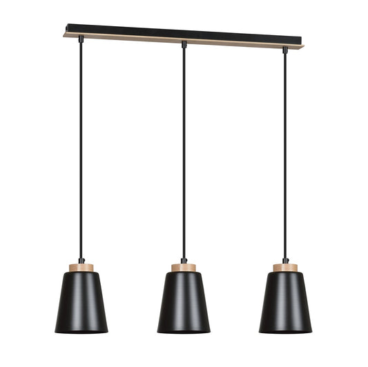 Bolero 3 pendant light black
