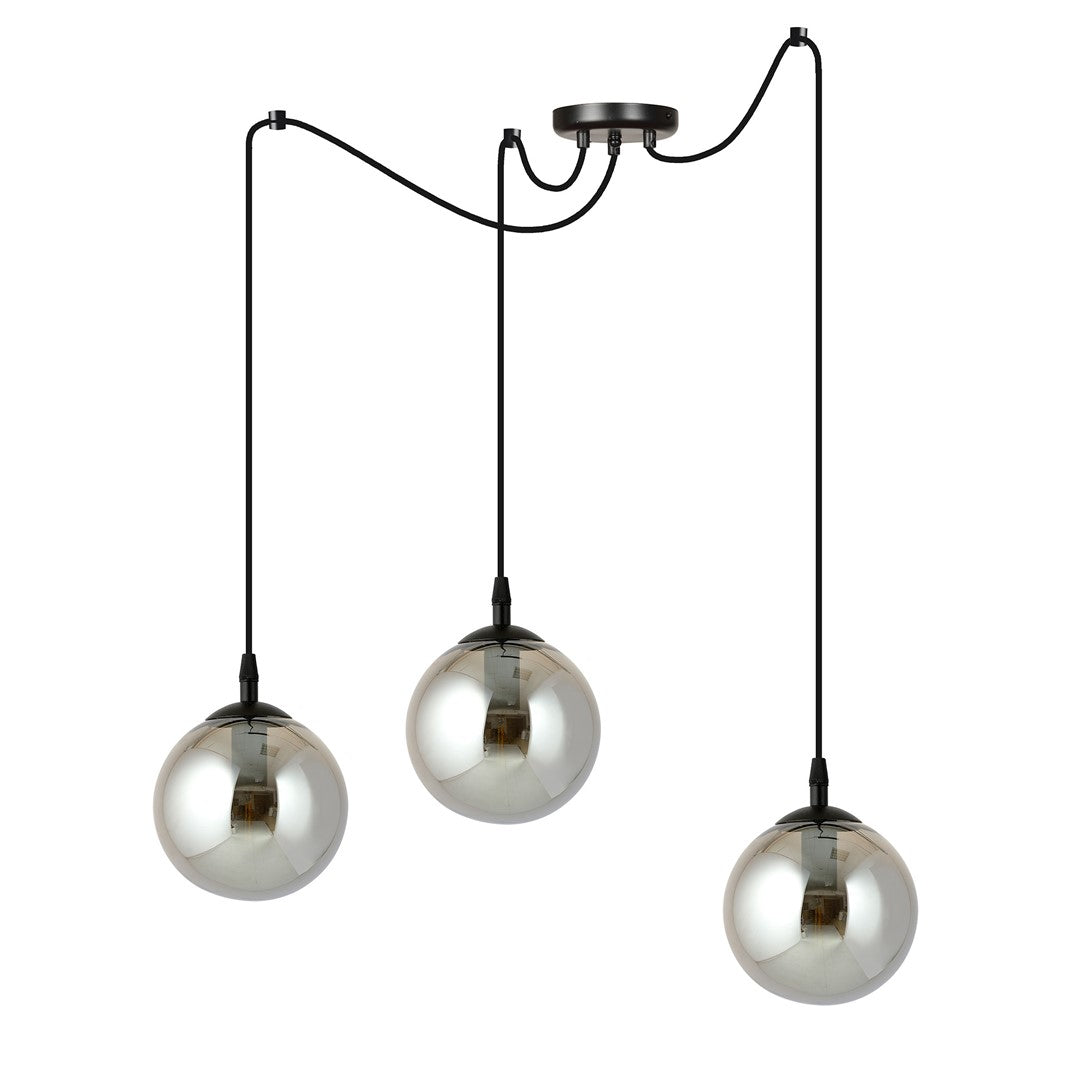 Gigi 3 pendant light graphite