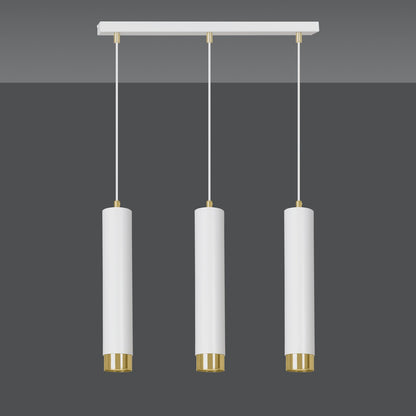 Kibo 3 pendant light white/gold