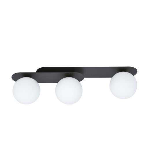 Plaza 3 ceiling lamp black/opal