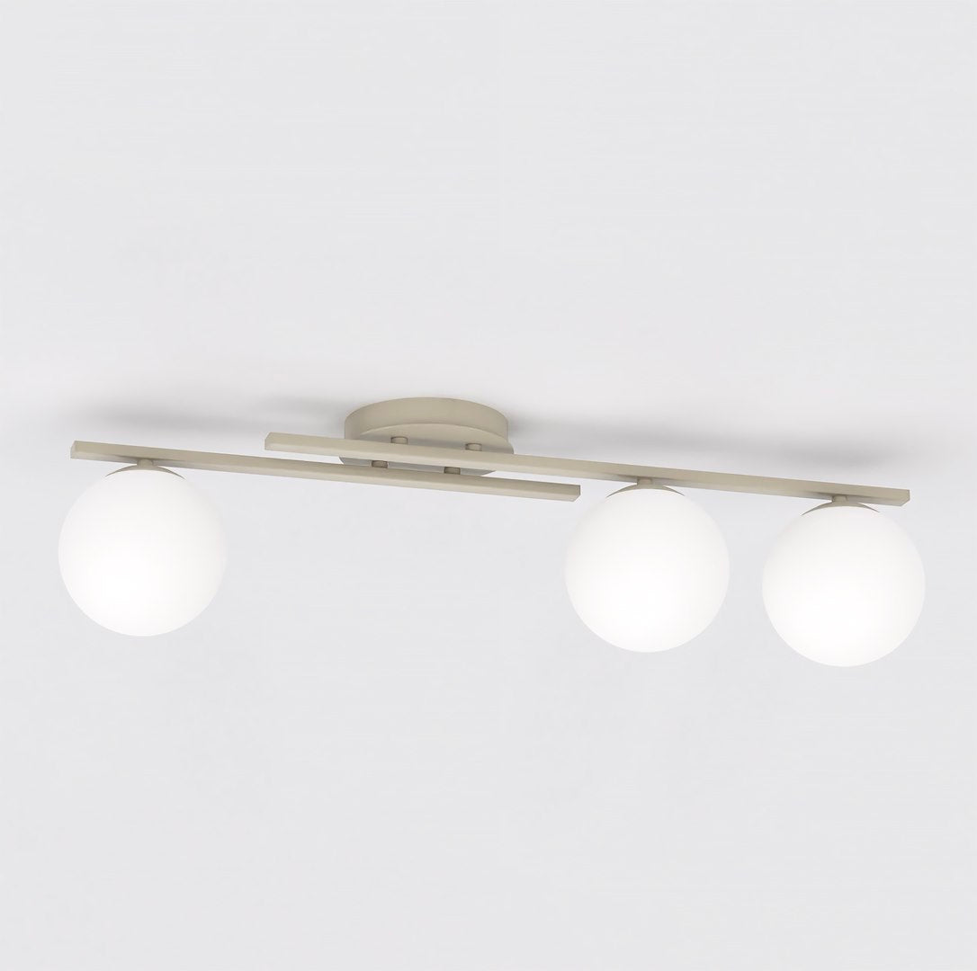 Kairo 3 ceiling lamp mocha/opal