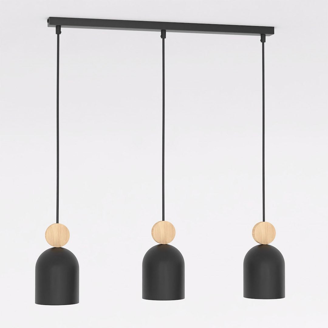 Mesi 3 pendant light black