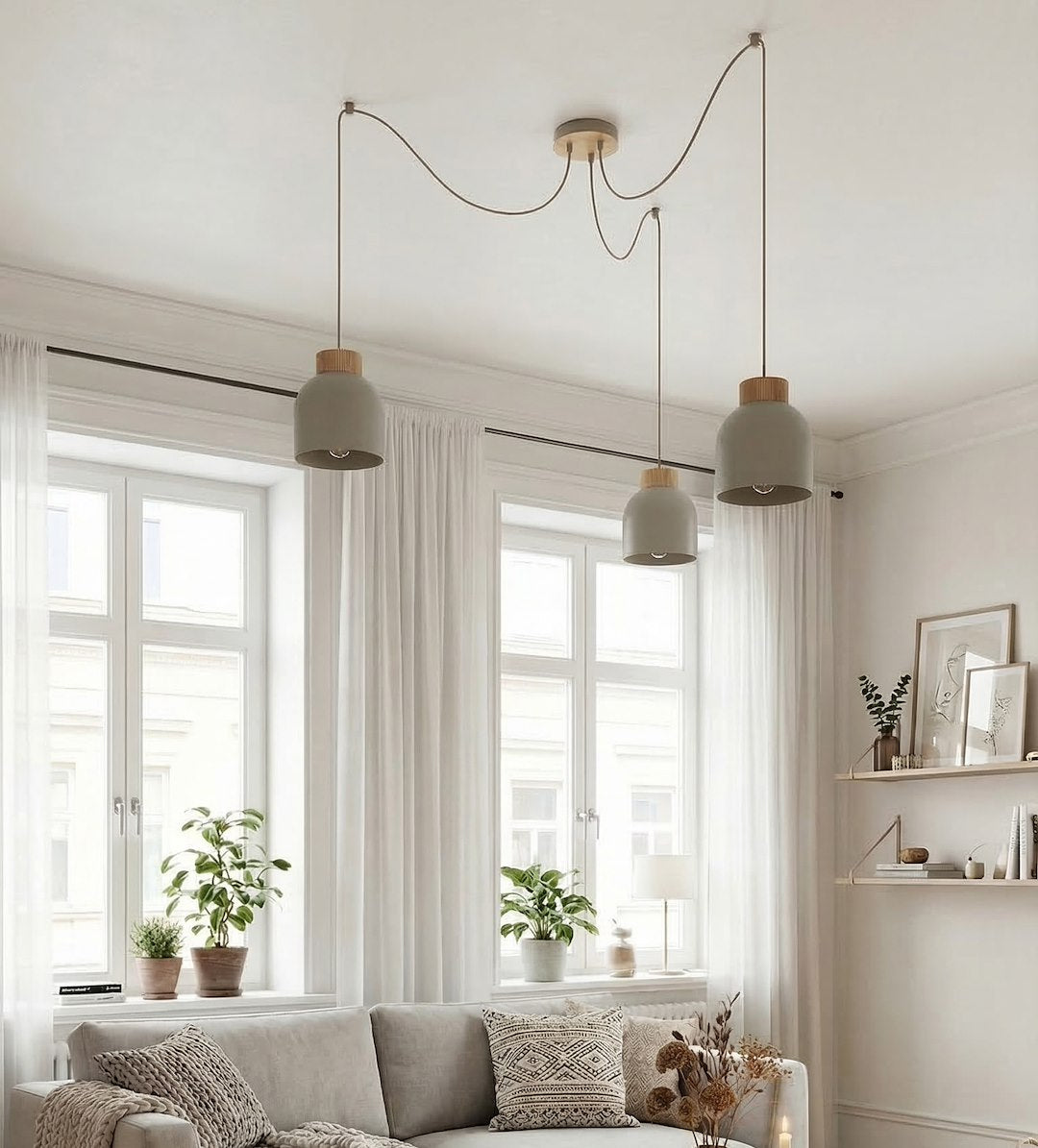 KRU 3 pendant lamp mocha