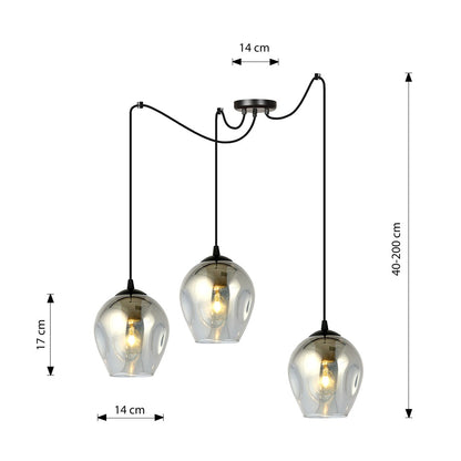 Level 3 pendant light black/graphite