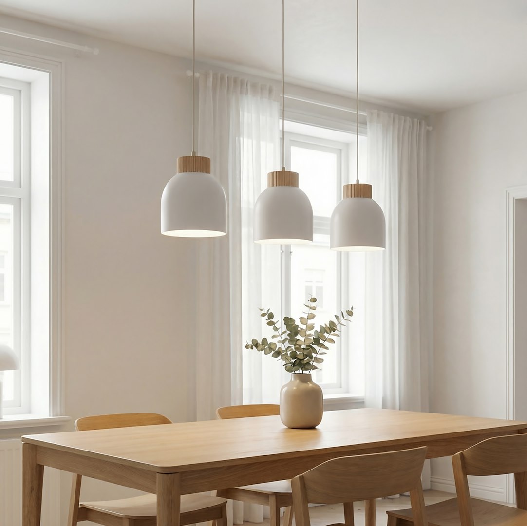 Vigo 3 pendellampe hvid