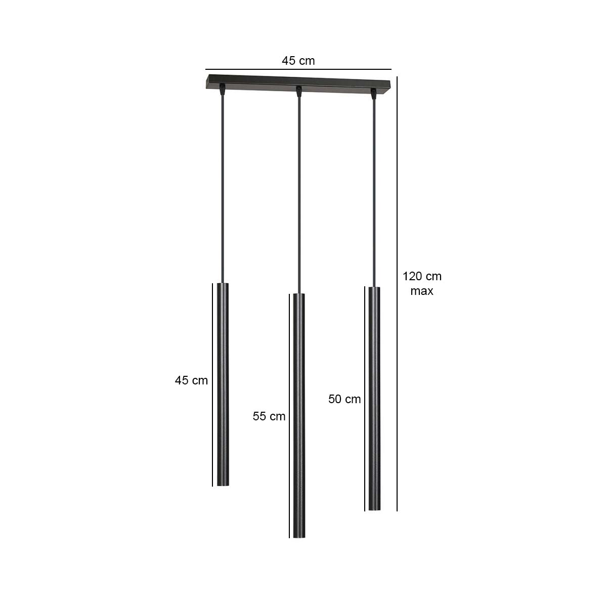 Selter 3 pendellampe sort