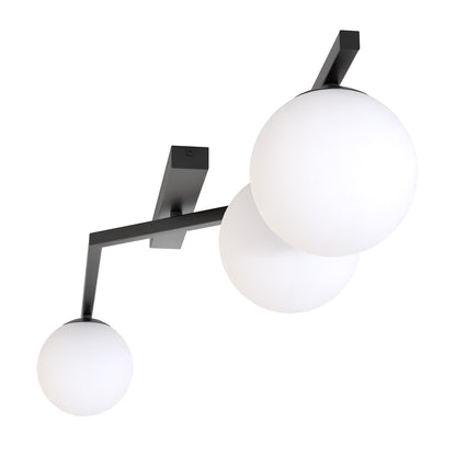 Naton 3 loftlampe sort/opal