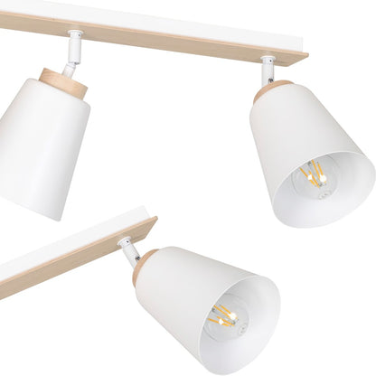 Atlas 3 ceiling spotlight white
