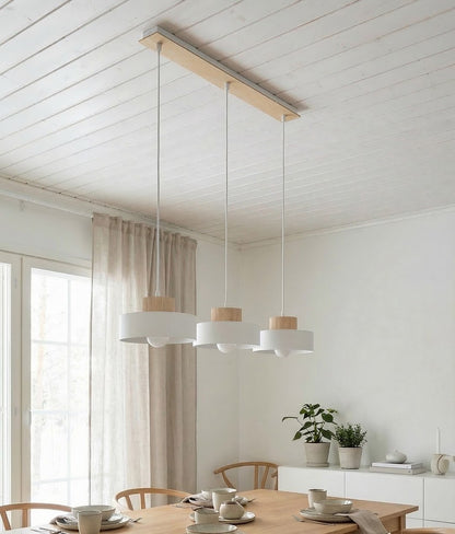 Kivi 3 pendant light white