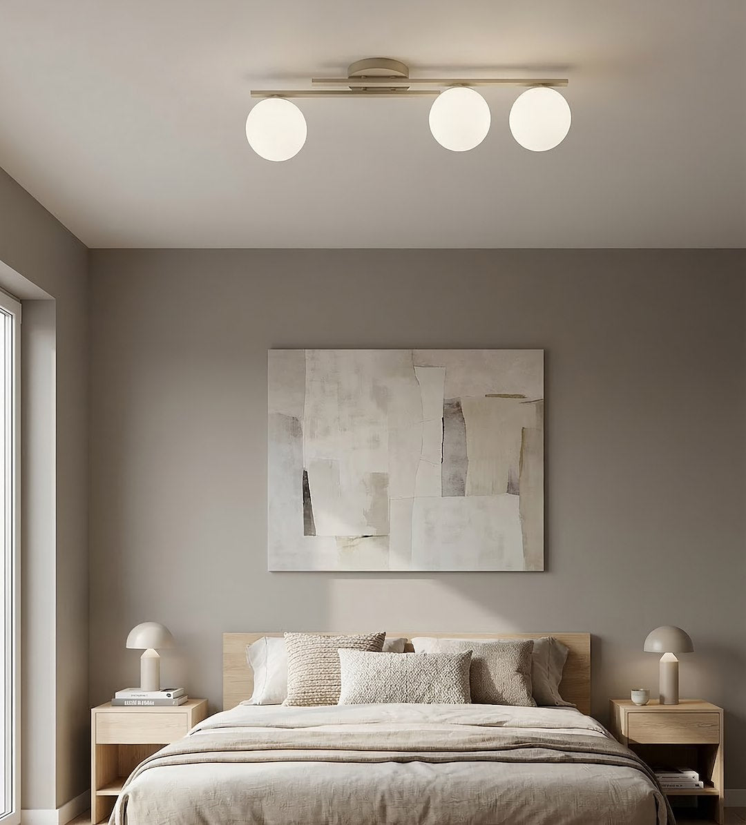 Kairo 3 ceiling lamp mocha/opal
