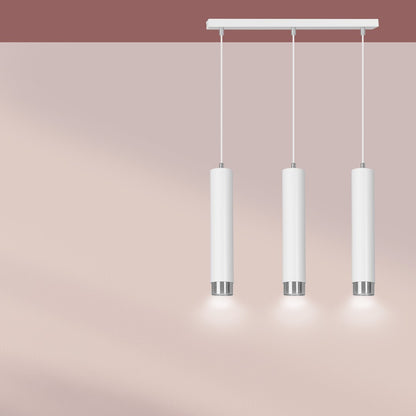 Kibo 3 pendant light white/chrome