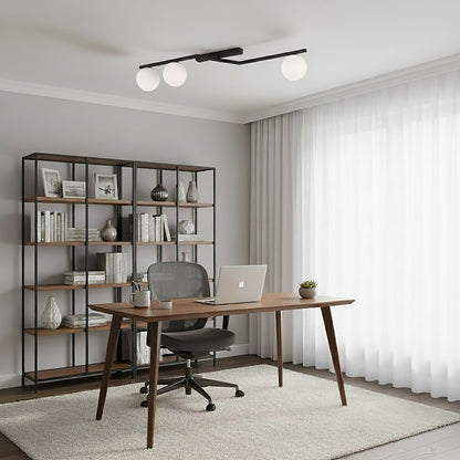 Naton 3 loftlampe sort/opal