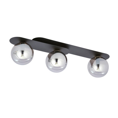 Plaza 3 ceiling lamp black/graphite