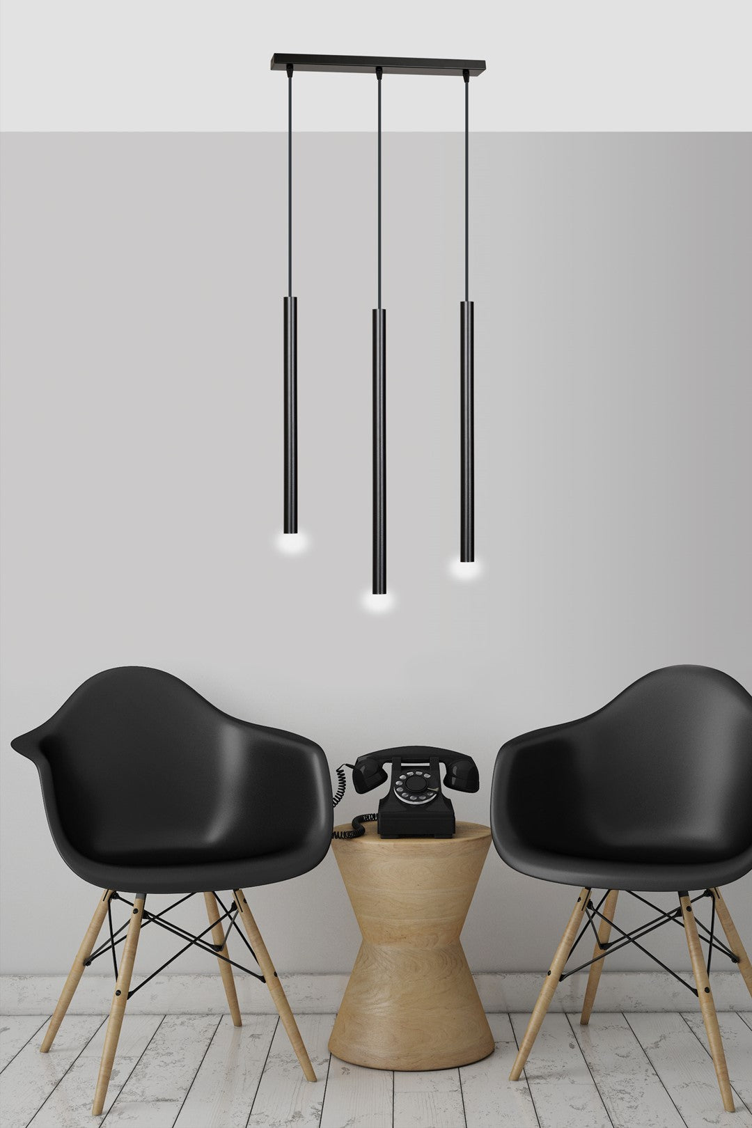 Selter 3 pendellampe sort