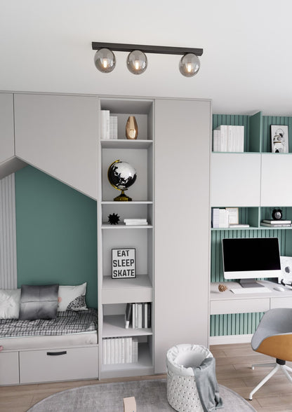 Fit 3 loftlampe sort/grafit