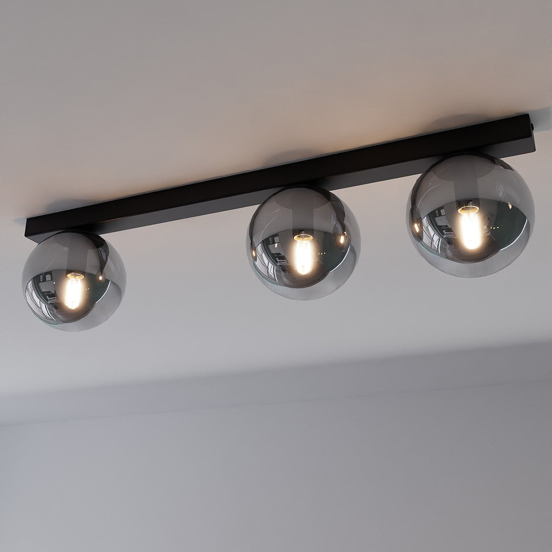 Fit 3 loftlampe sort/grafit
