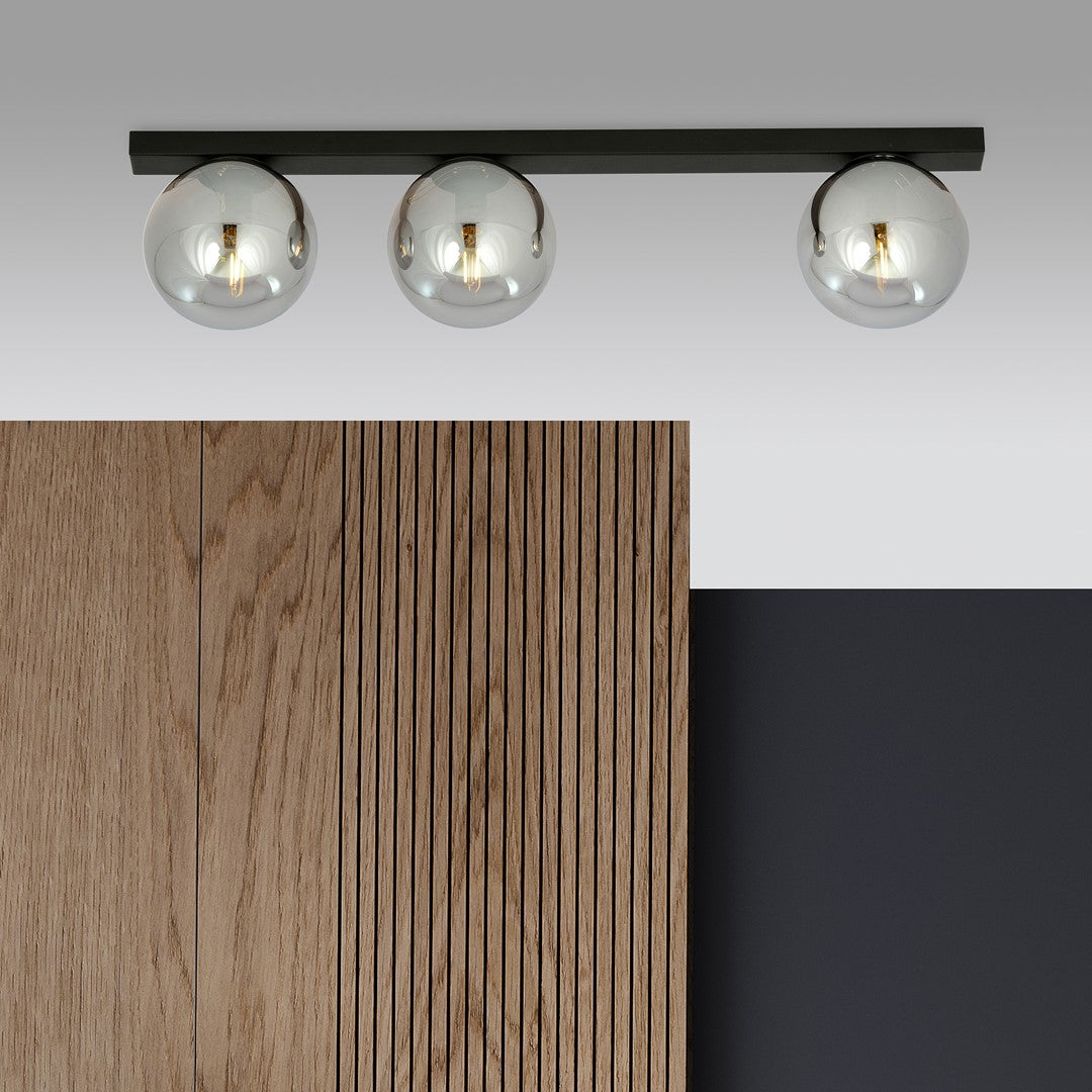 Fit 3 loftlampe sort/grafit