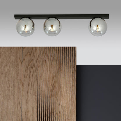 Fit 3 loftlampe sort/grafit