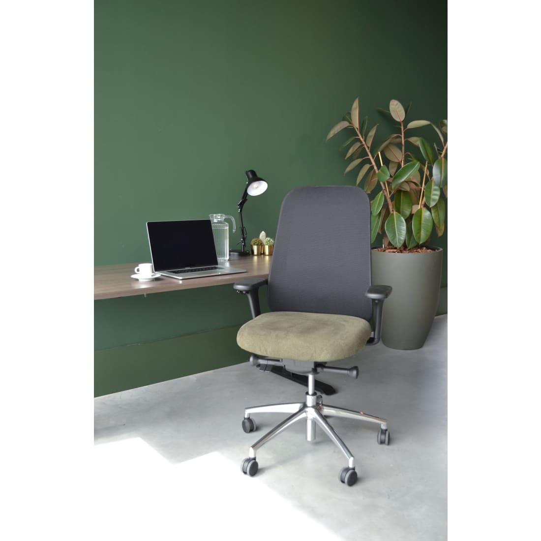 Workliving Nora Mesh Grøn Regain - Kontorstol Ergonomisk Design NEN1335