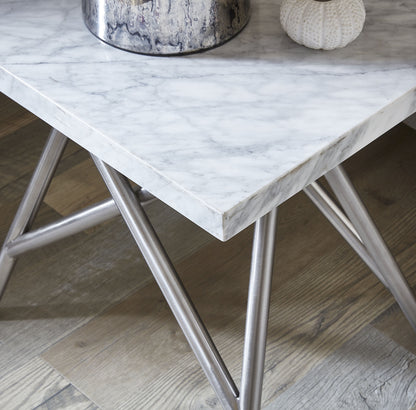 Coral Coffee Table in Marble