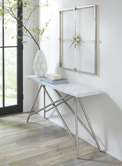 Coral Console Table in Marble