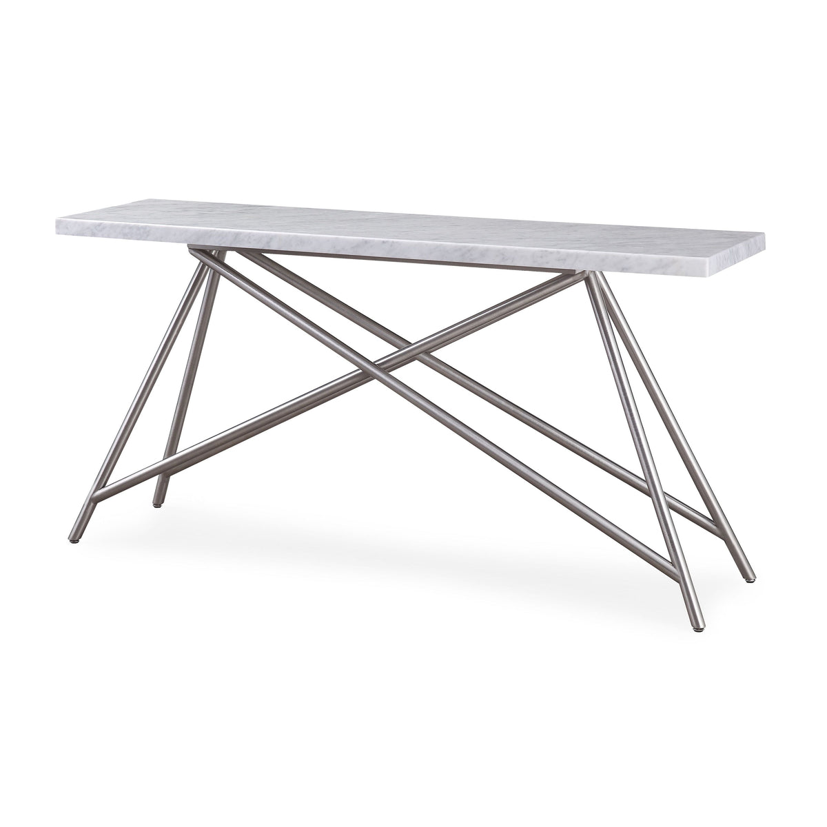 Coral Console Table in Marble