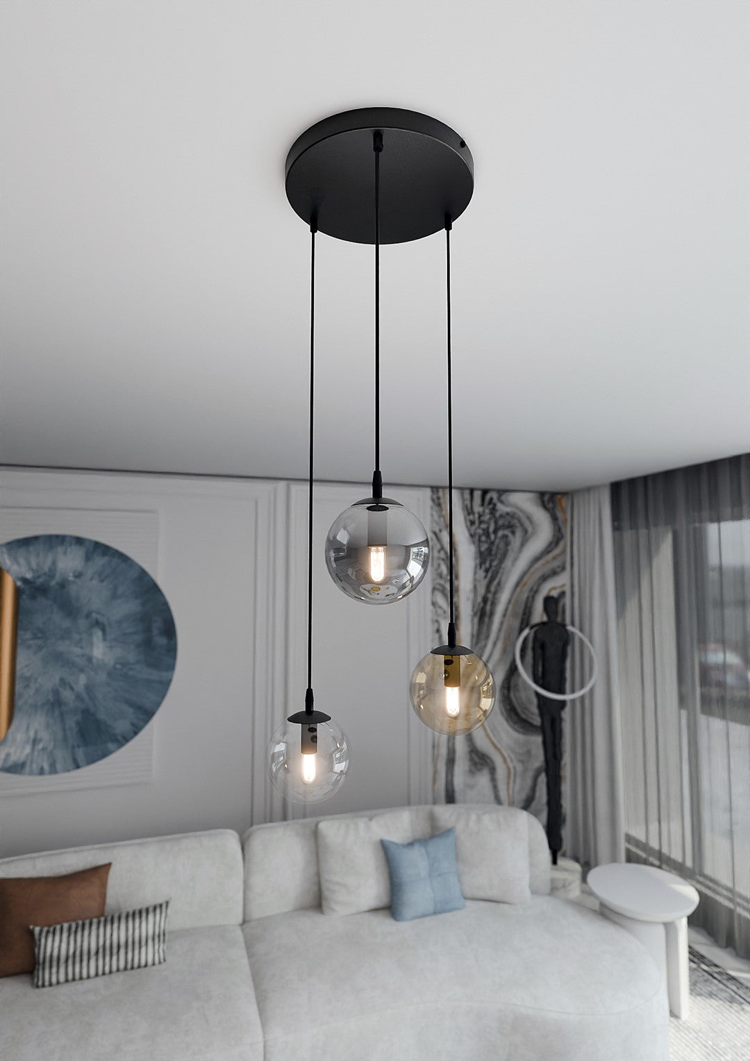Cosmo 3 premium pendellampe blandet