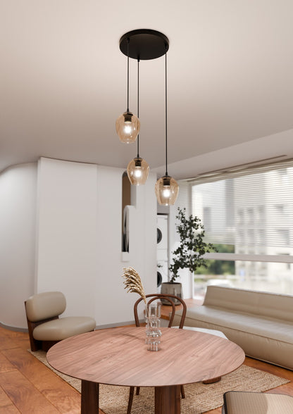 Istar 3 premium pendant light black/amber