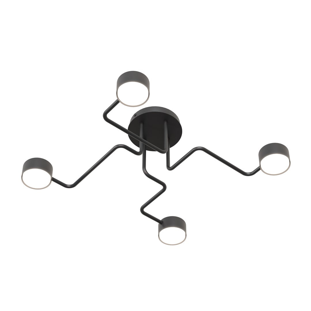Kurage 4 loftlampe sort