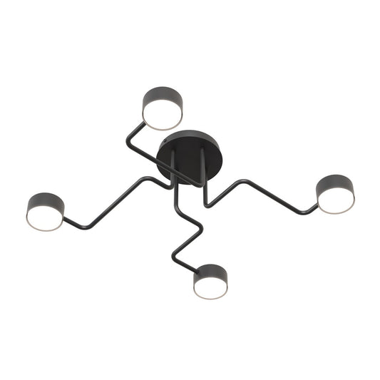 Kurage 4 loftlampe sort