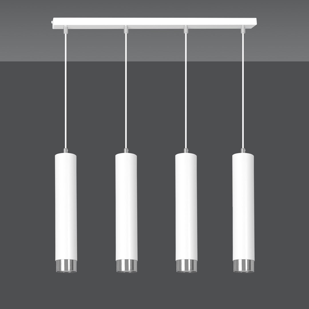 Kibo 4 pendant light white/chrome