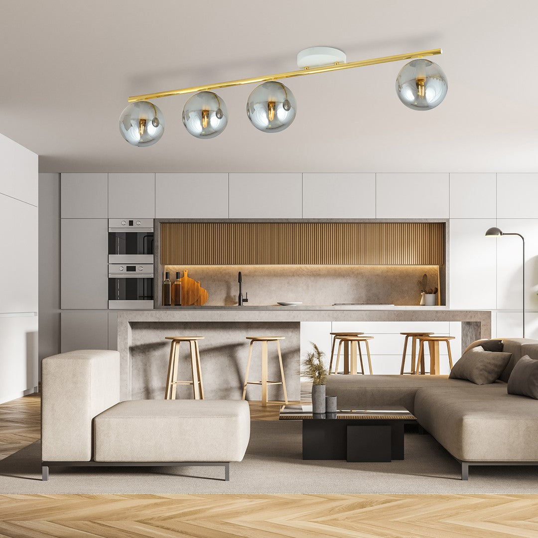 Monza 4 ceiling lamp white/graphite