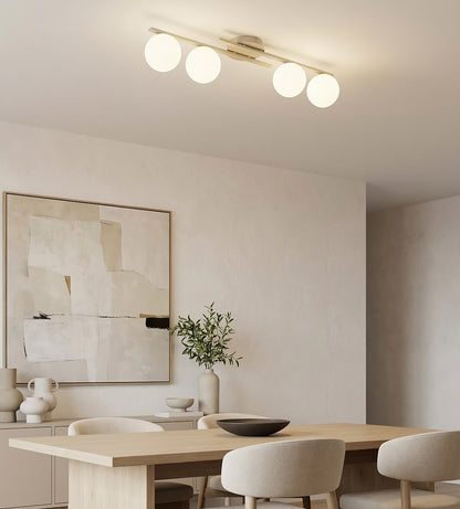 Kairo 4 ceiling lamp mocha/opal
