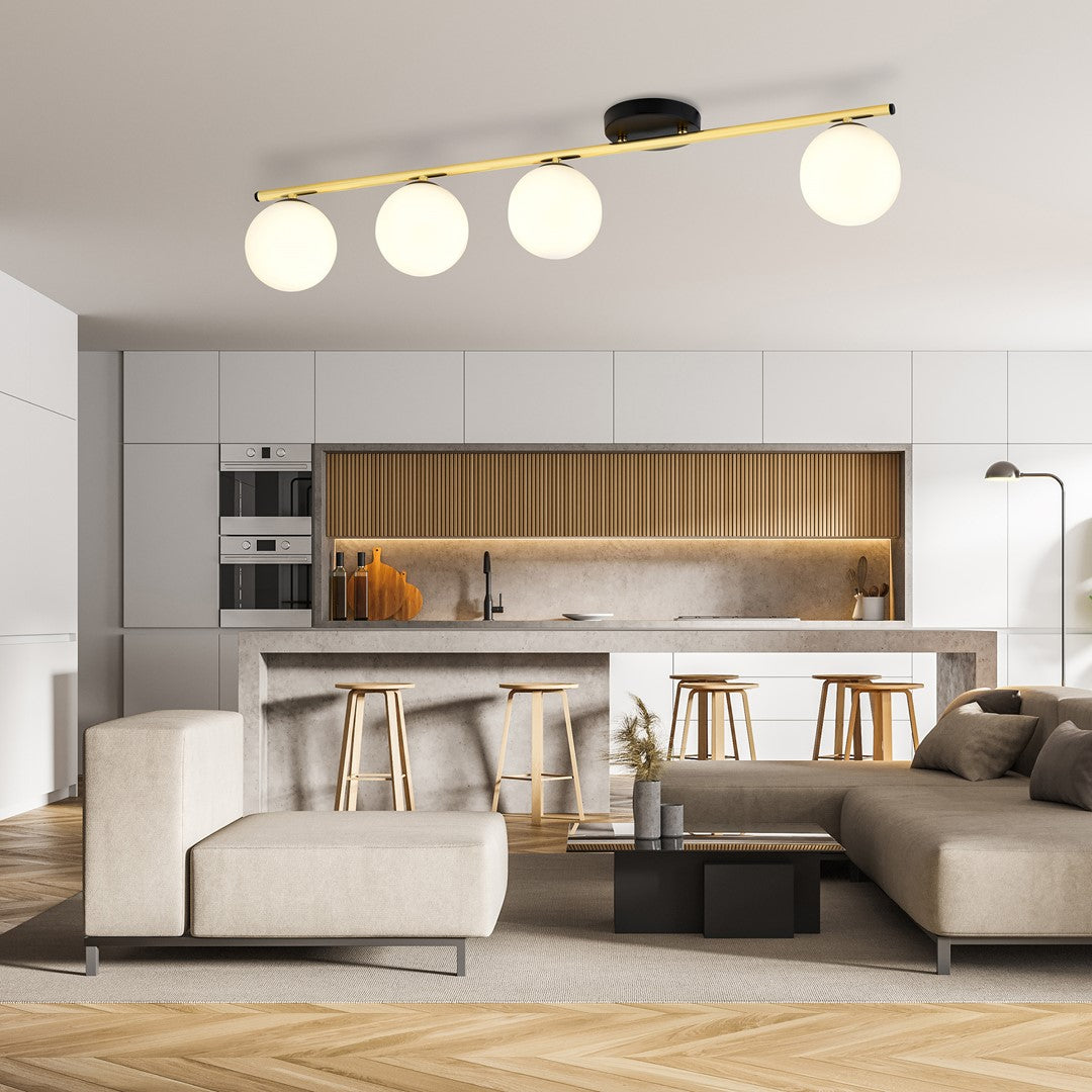 Monza 4 loftlampe sort/opal