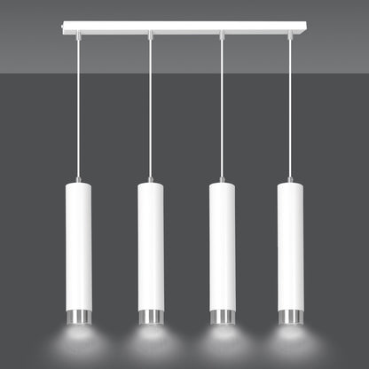 Kibo 4 pendant light white/chrome