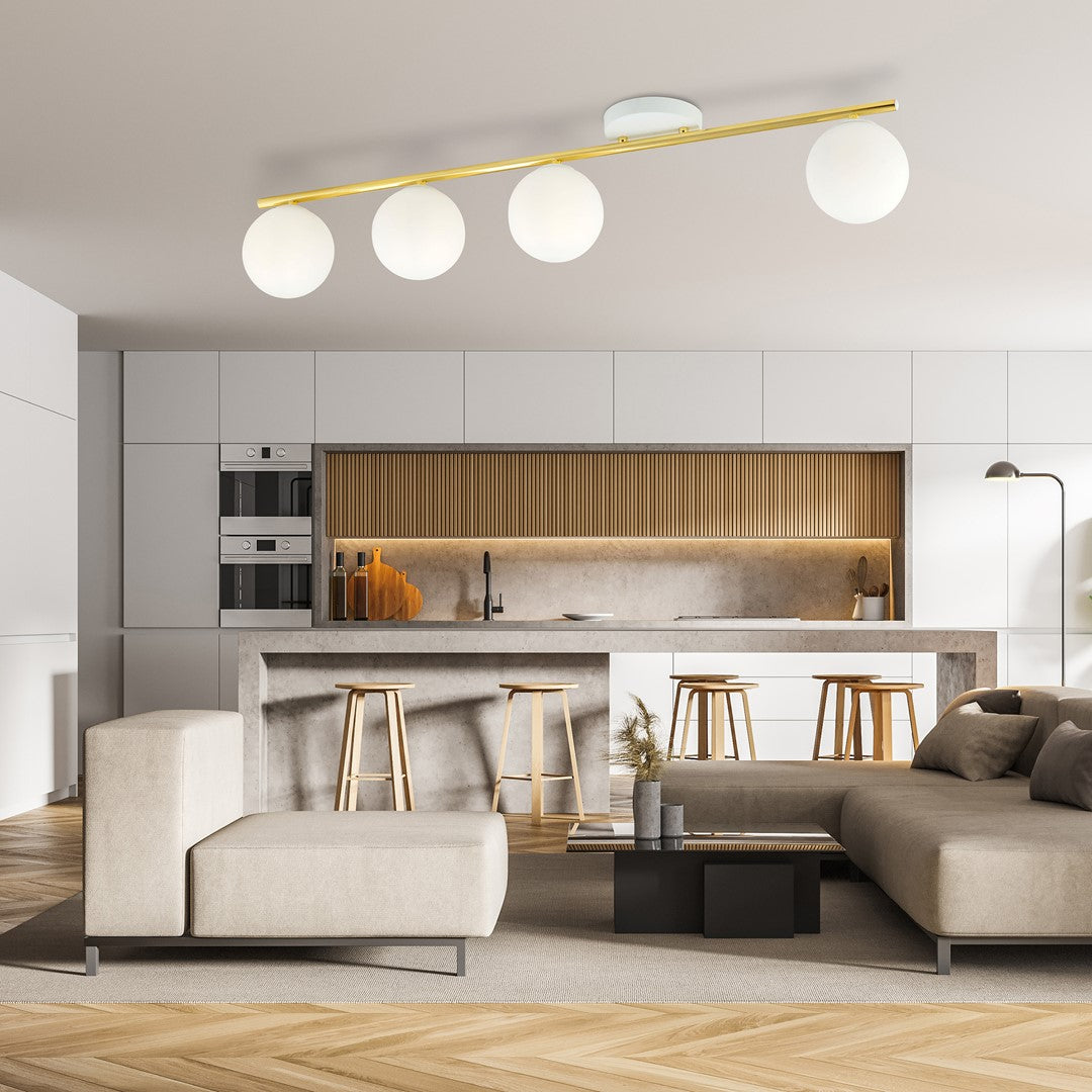 Monza 4 ceiling lamp white/opal