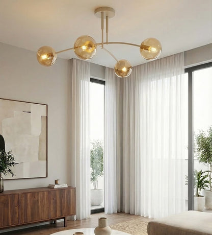 Pregos 4 ceiling lamp mocha/honey