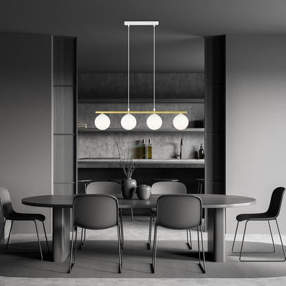 Allora 4 pendant light white/opal