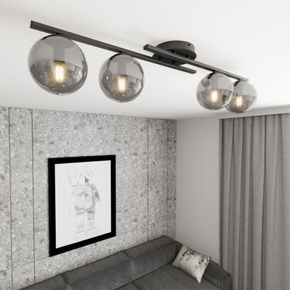 Kairo 4 loftlampe sort/grafit