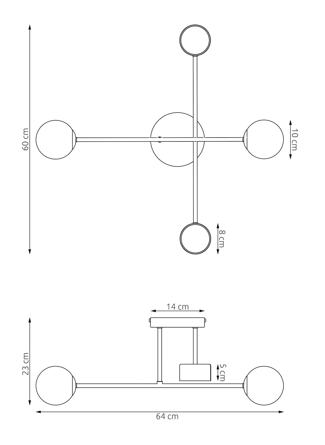 Holon 4 ceiling lamp white