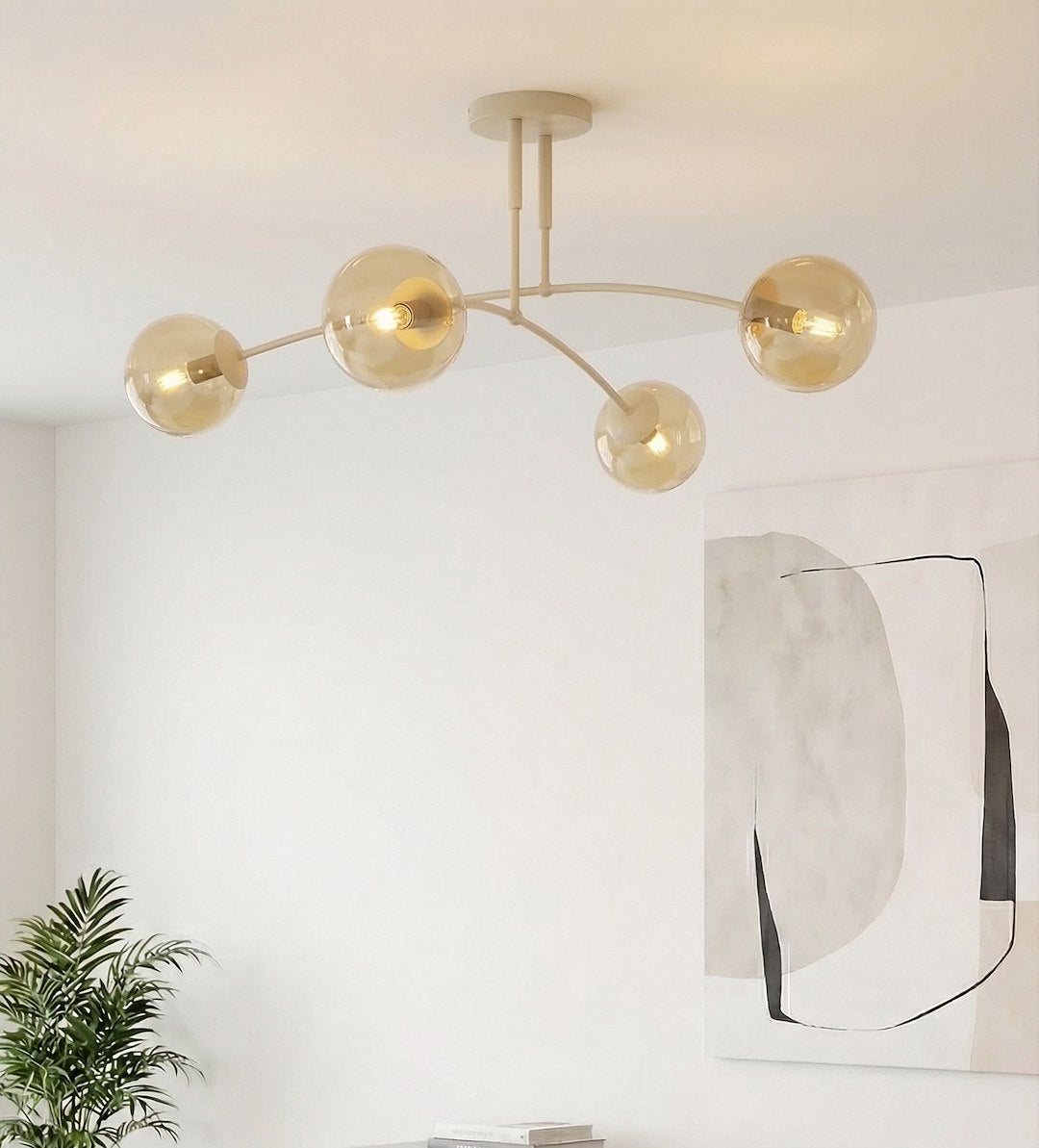 Pregos 4 ceiling lamp mocha/honey