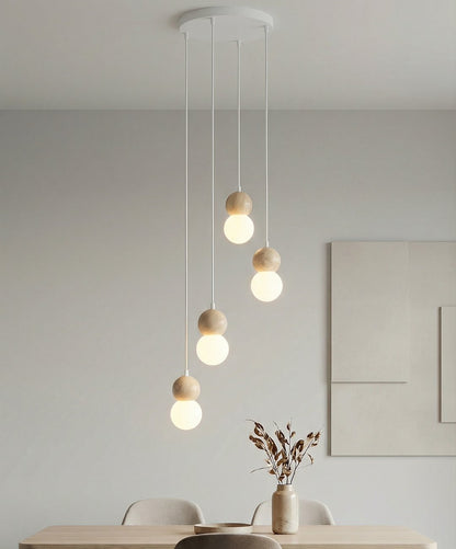 Loop 4 pendant light white