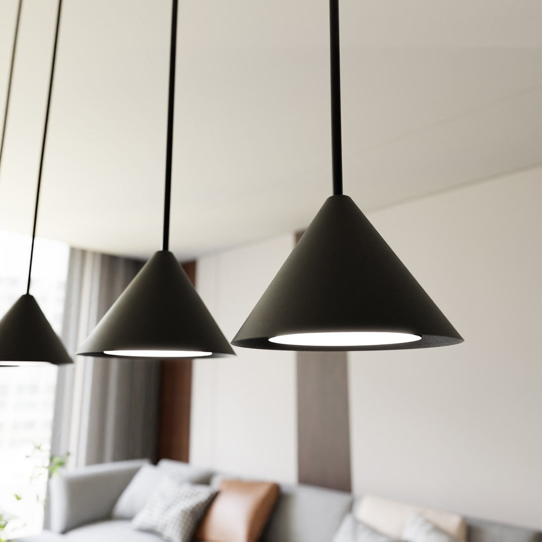 Elit 4 pendant light black