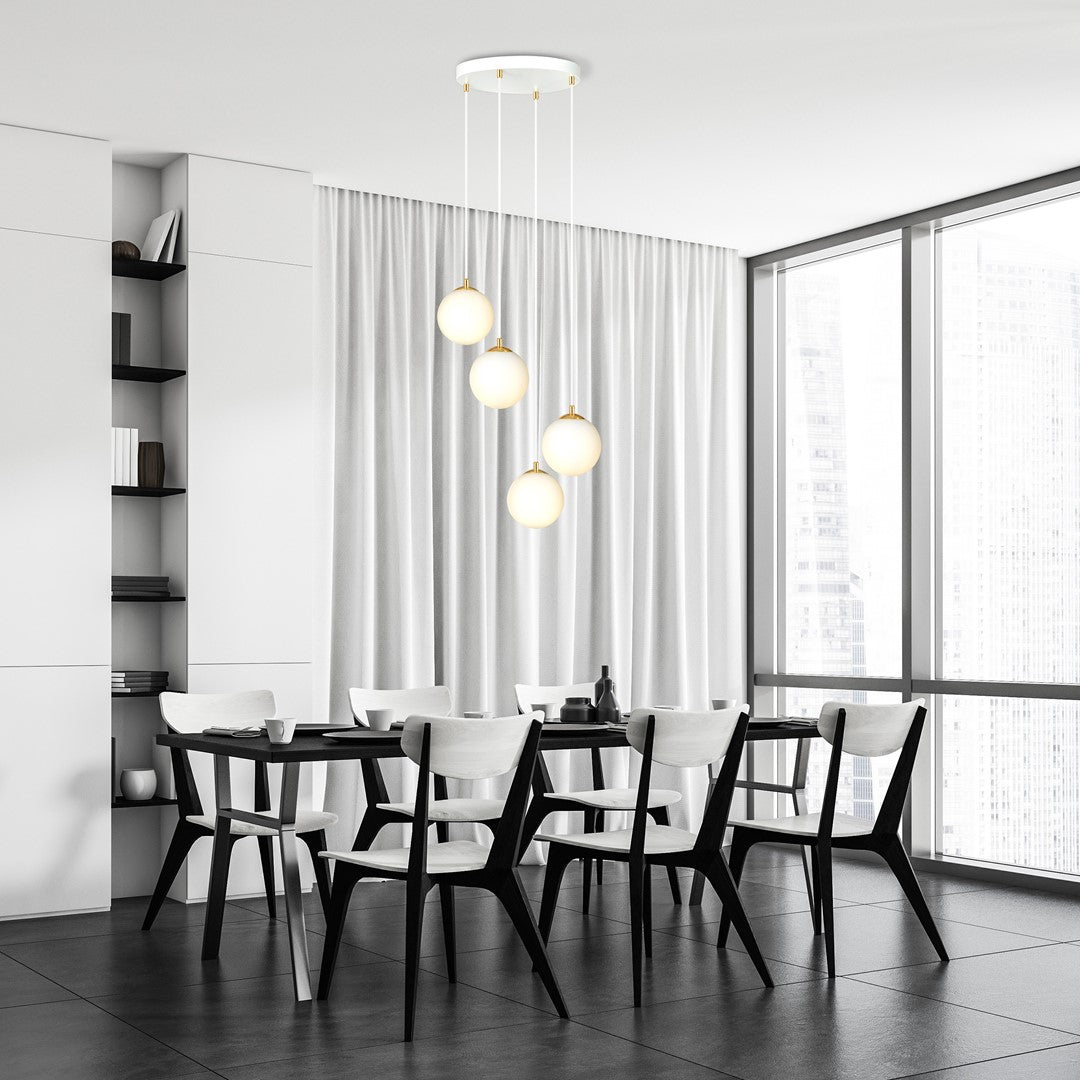 Royal 4 pendant light white