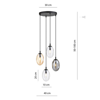 Astral 4 premium pendant light mixed