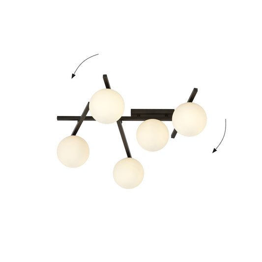 Smart 5 ceiling lamp black/opal