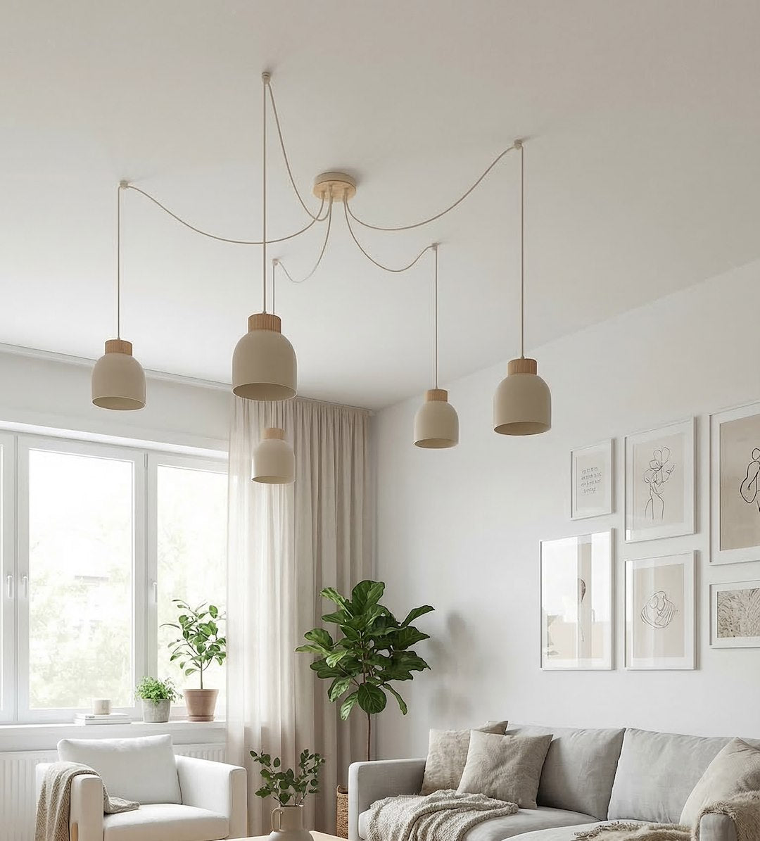 KRU 5 pendant lamp mocha